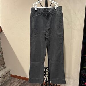 Gray Pinstripe Dress Pants